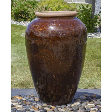 Tuscany FNT40761 Ceramic Triple Vase Complete Fountain Kit Vase Fountain Blue Thumb